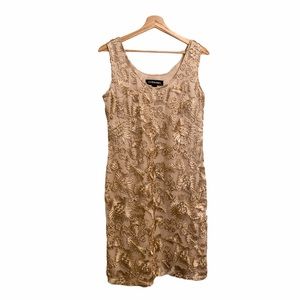 T&W Designs | Champagne Sleeveless Dress